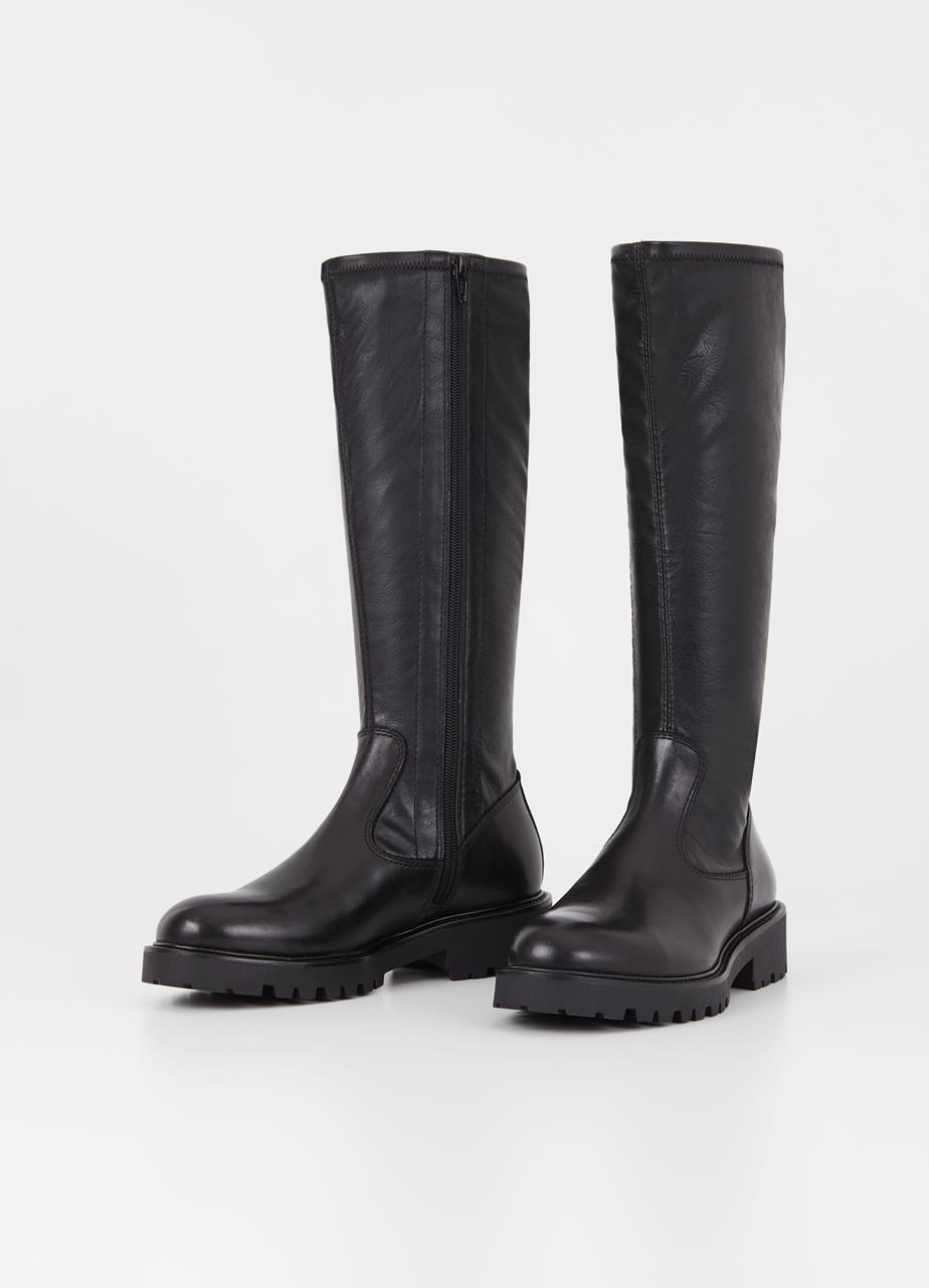 Kenova tall boots BLACK LEATHER/COMB