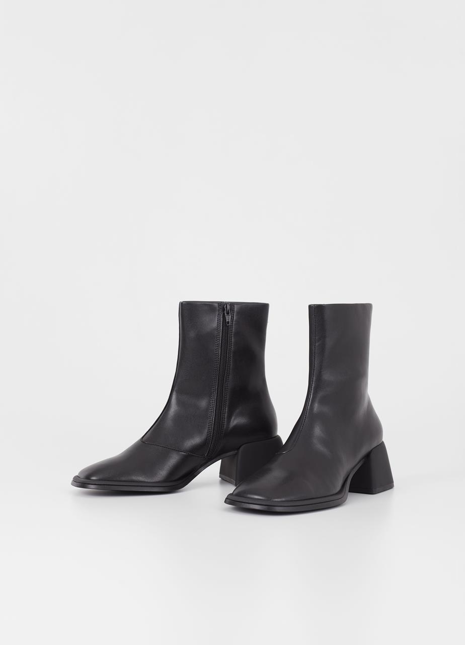 Ansie boots BLACK LEATHER IMITATION