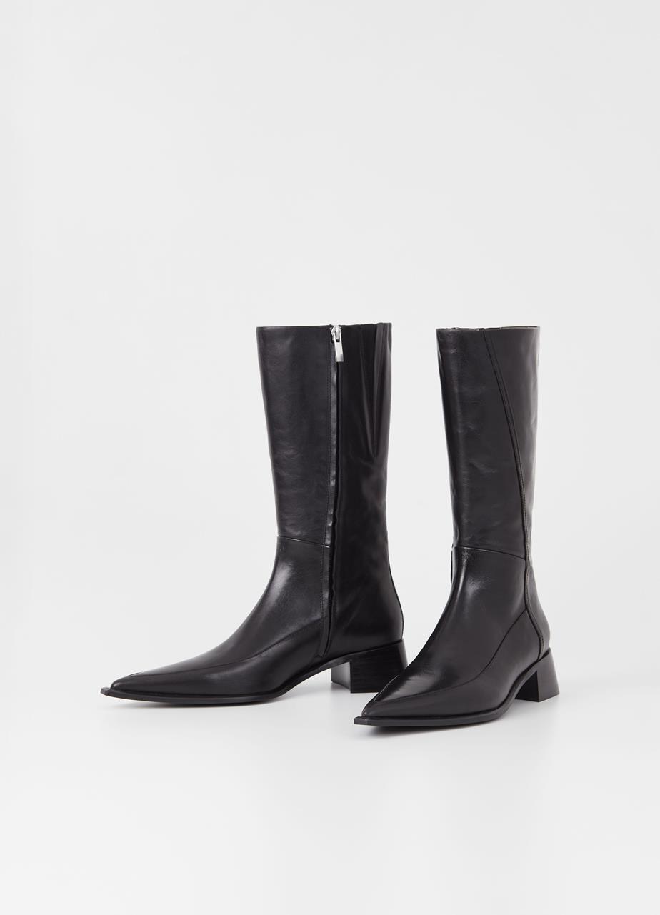 Samira tall boots BLACK LEATHER