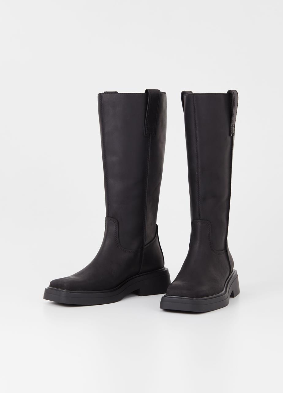 Eyra tall boots BLACK OILY NUBUCK