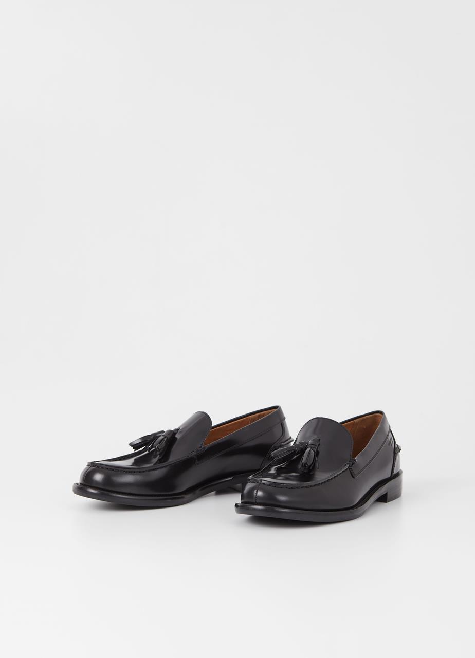 Steven loafers Black polished leather