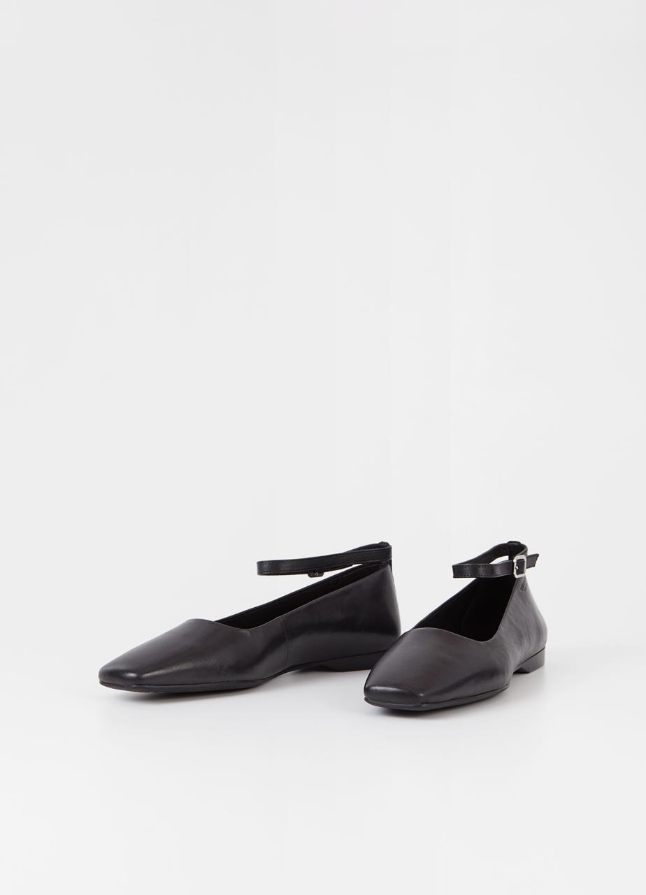 Delia ballet flats BLACK LEATHER