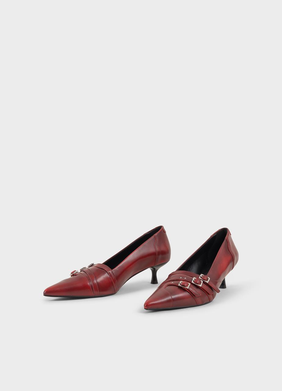 Lykke pumps RED BRUSH-OFF LEATHER