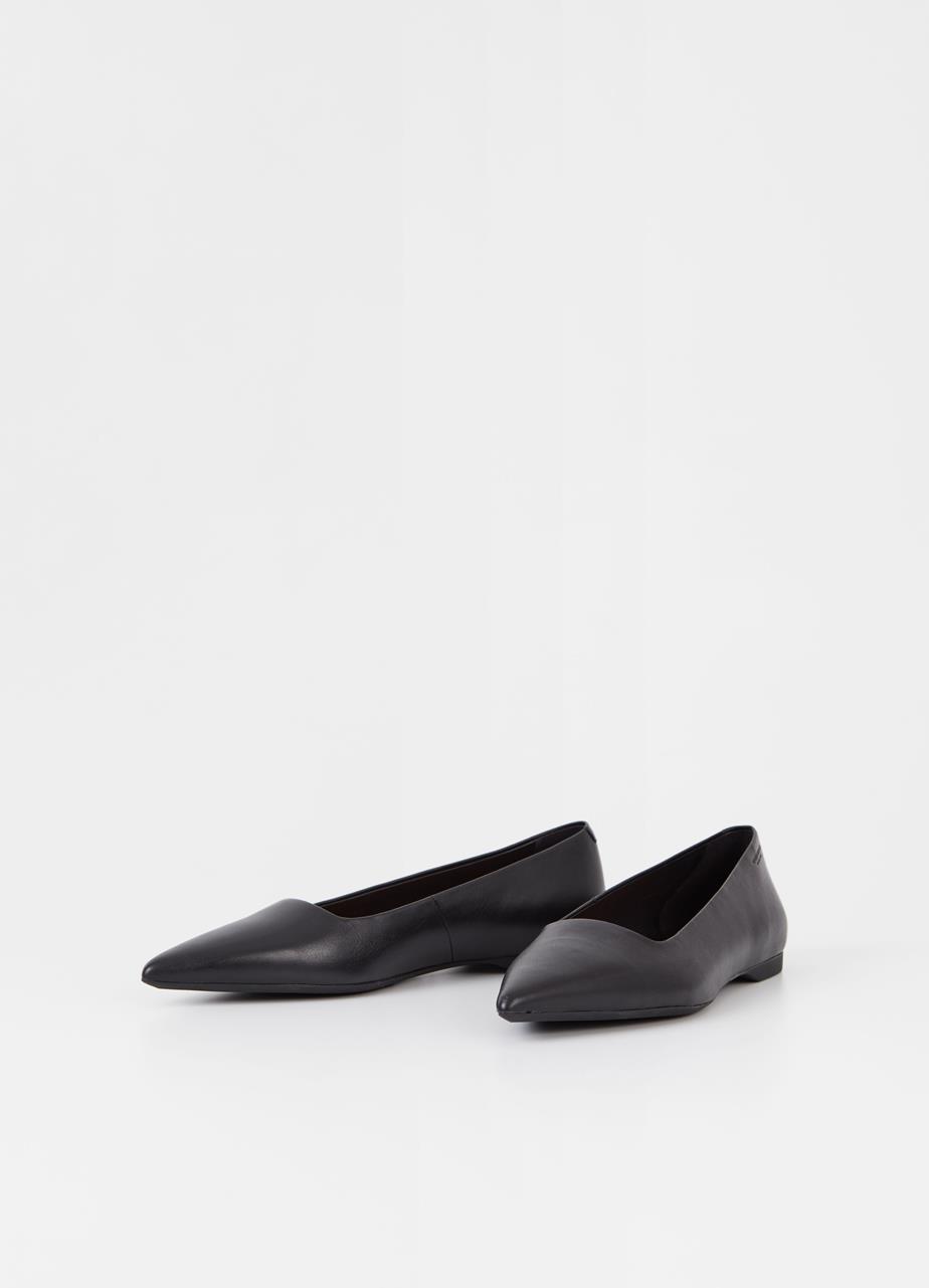 Hermine ballet flats Black leather