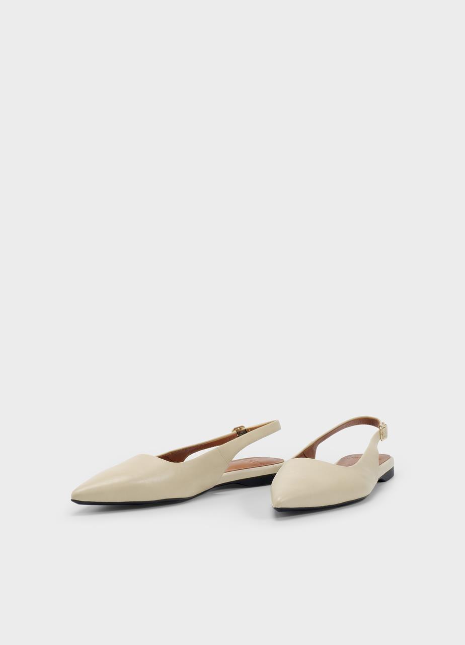 Hermine ballet flats Beige leather