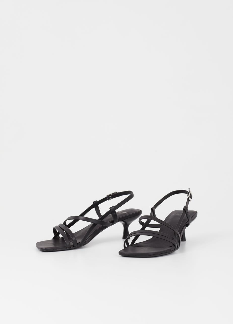 Jonna heeled sandals BLACK LEATHER