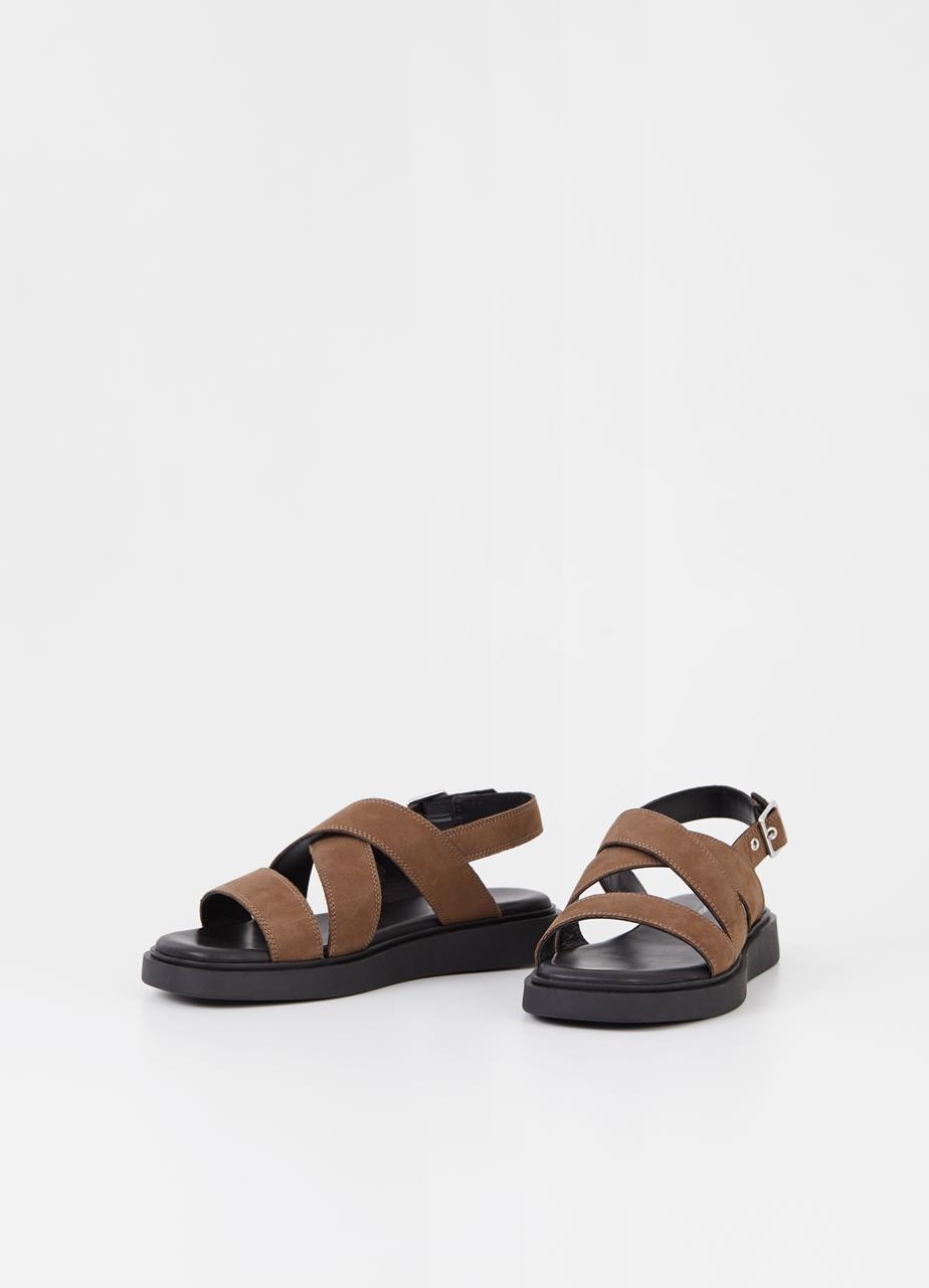 Connie sandals BROWN NUBUCK