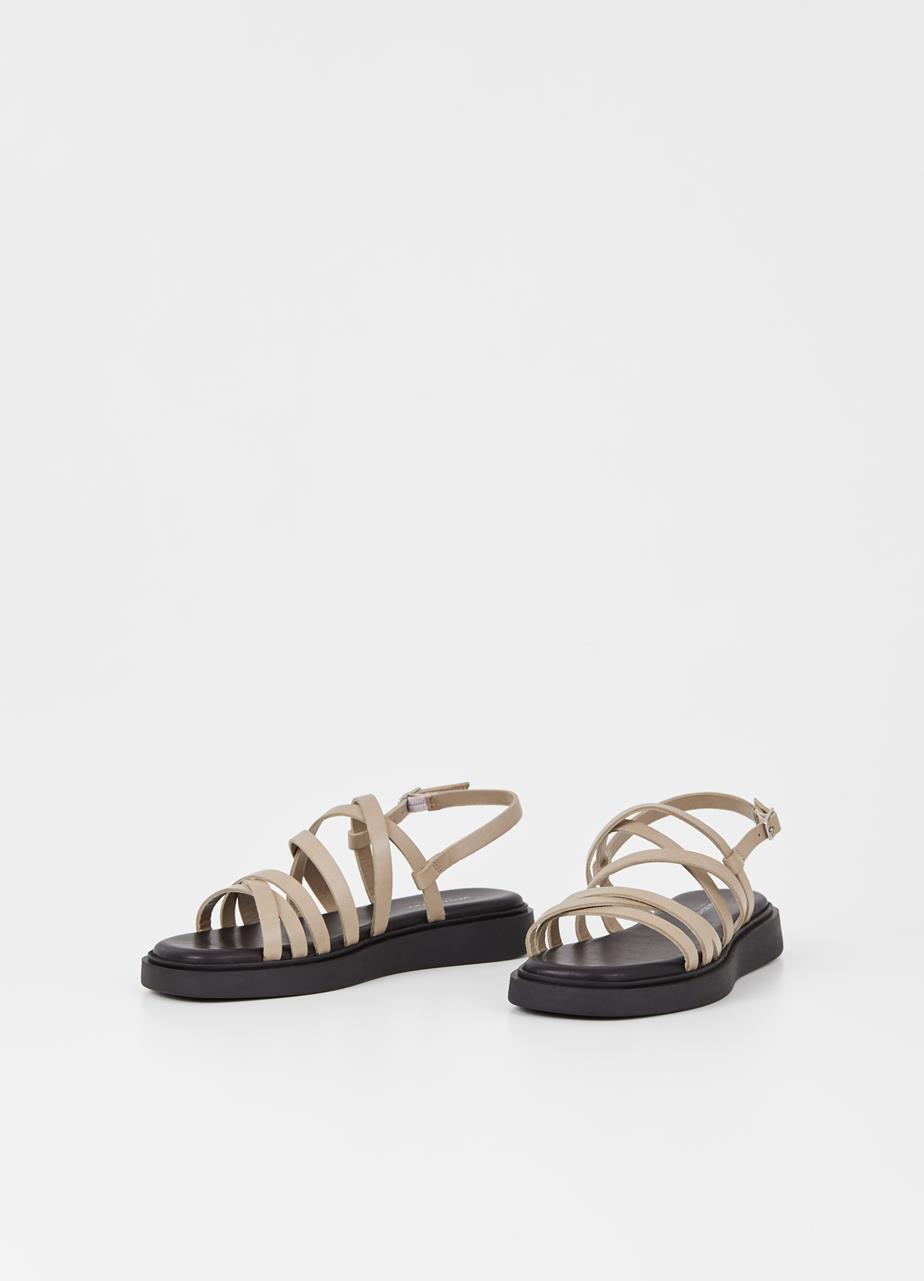 Connie sandals LIGHT BROWN LEATHER