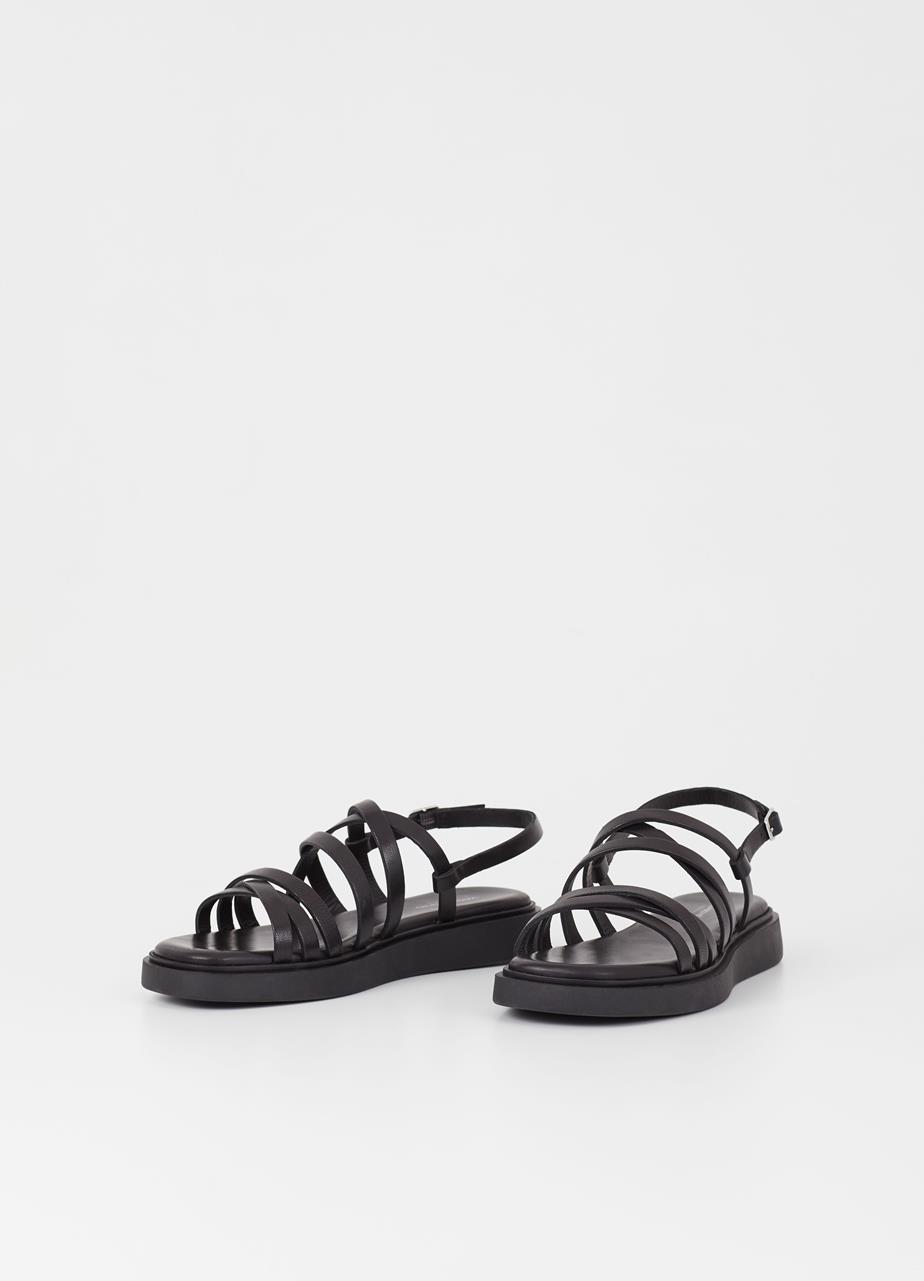 Connie sandals BLACK LEATHER