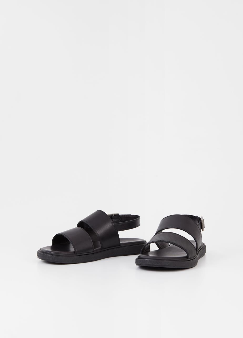 Mason sandals BLACK LEATHER