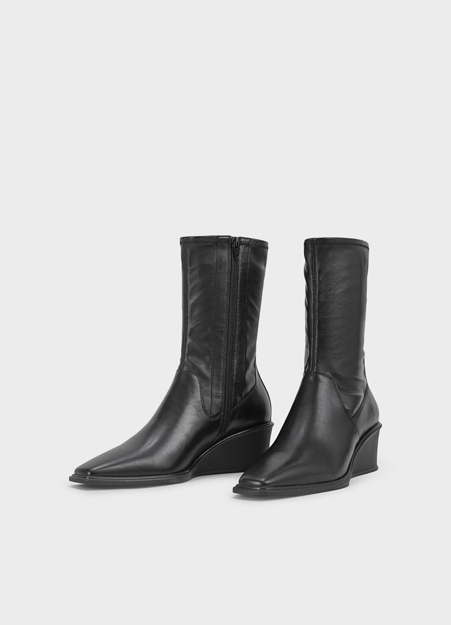 Aino boots BLACK LEATHER/COMB