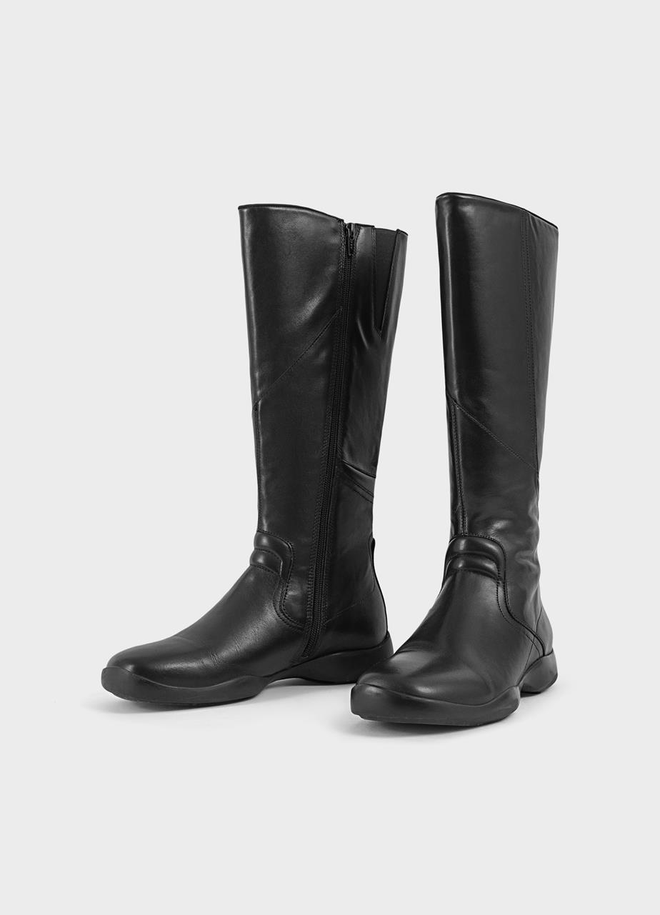 Sky tall boots BLACK LEATHER