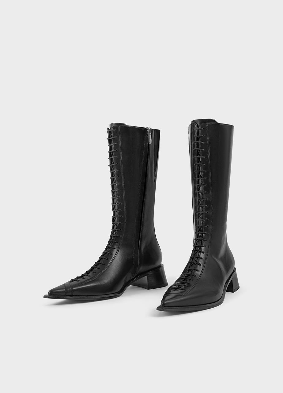 Samira tall boots BLACK LEATHER