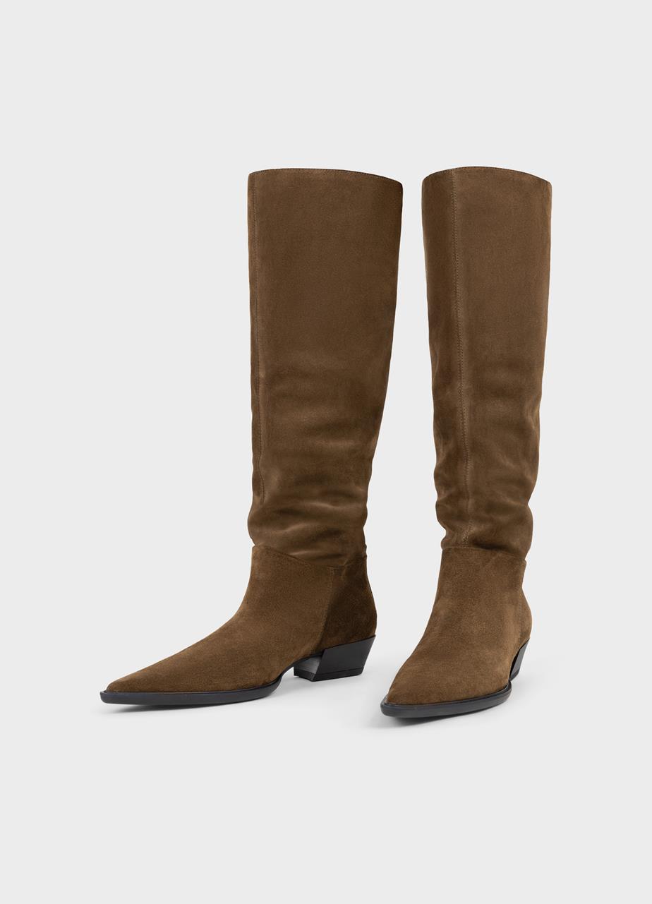 Cassie tall boots BROWN SUEDE