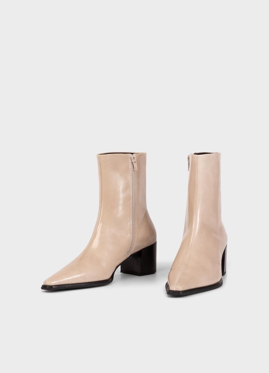 Giselle boots BEIGE PATENT LEATHER