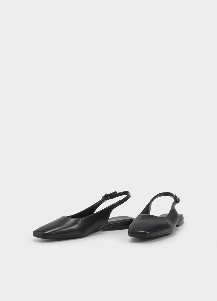 Delia ballet flats BLACK LEATHER