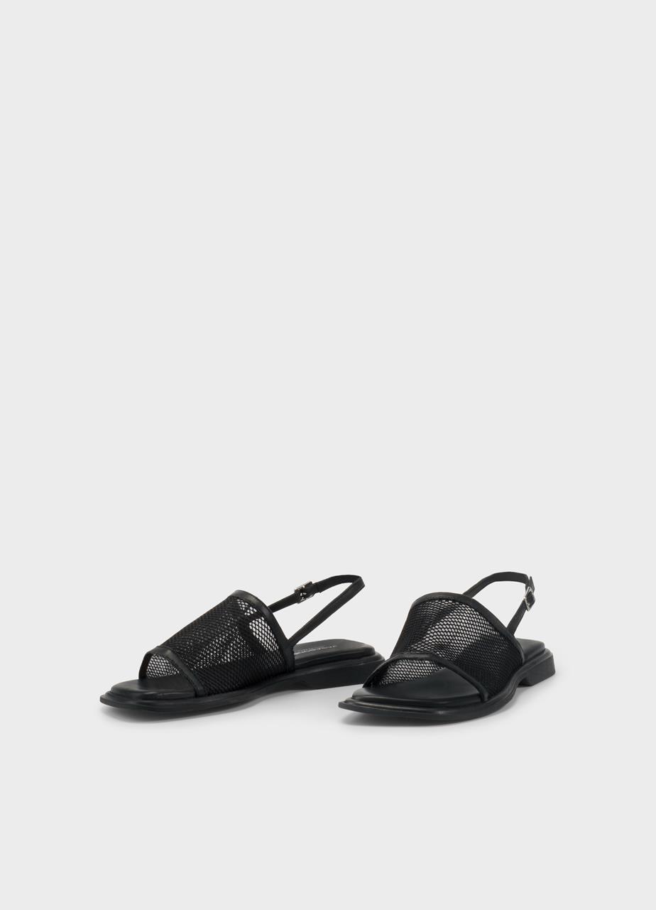Izzy sandals BLACK LEATHER/MESH