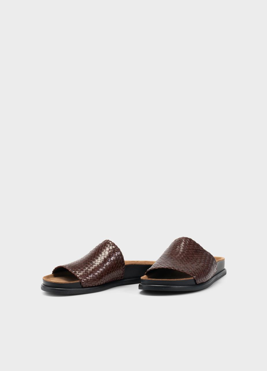 Effie sandals BROWN PATENT/EMBOSSED