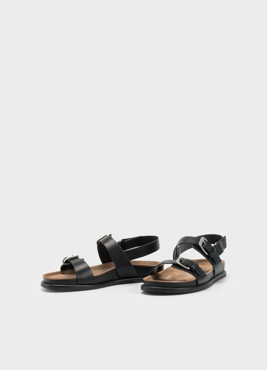 Effie sandals BLACK LEATHER