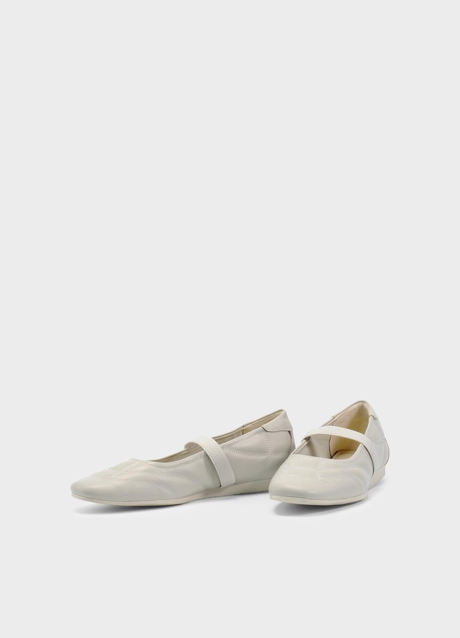 Hillary ballet flats Off-White leather