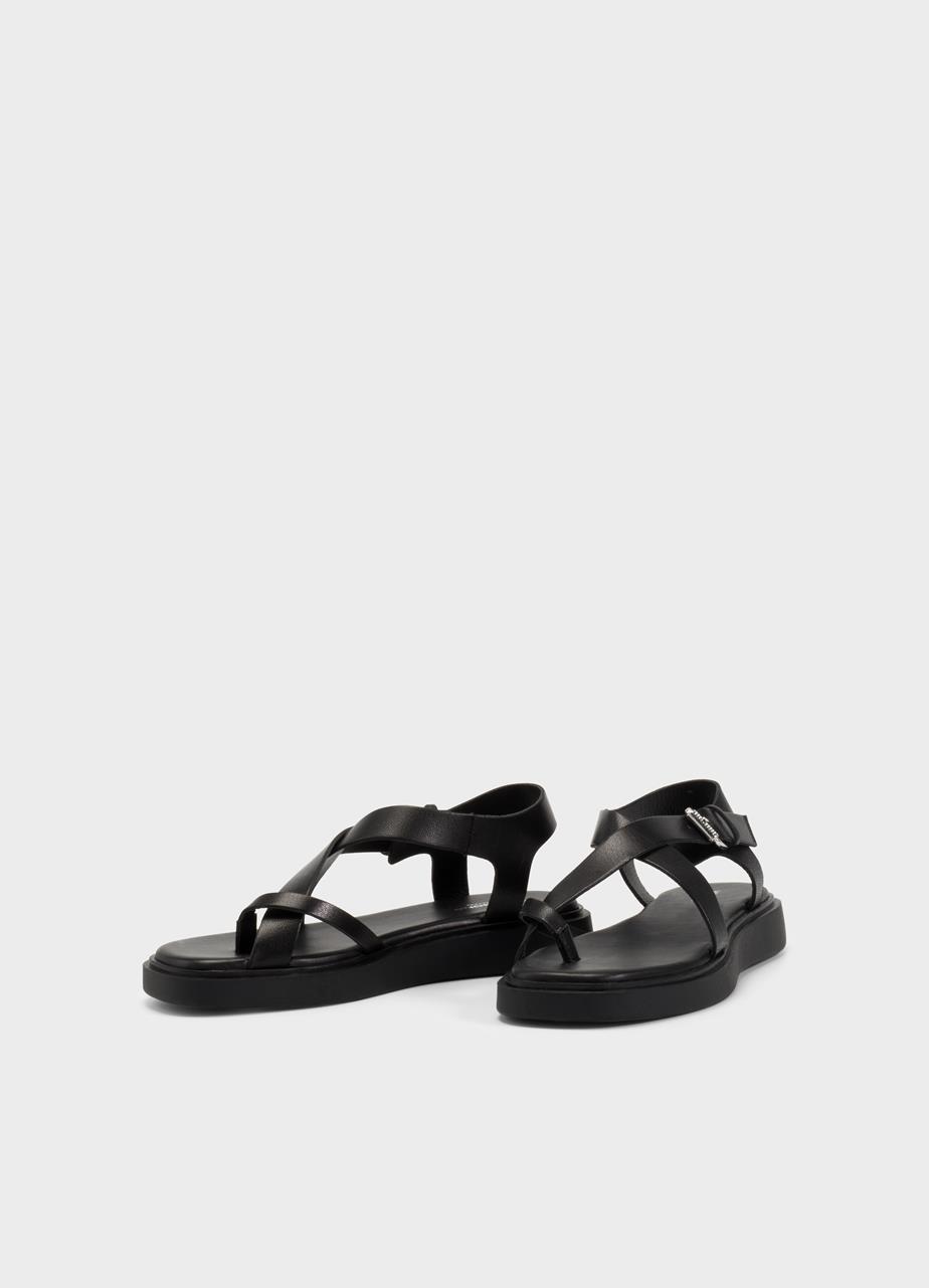 Connie sandals BLACK LEATHER