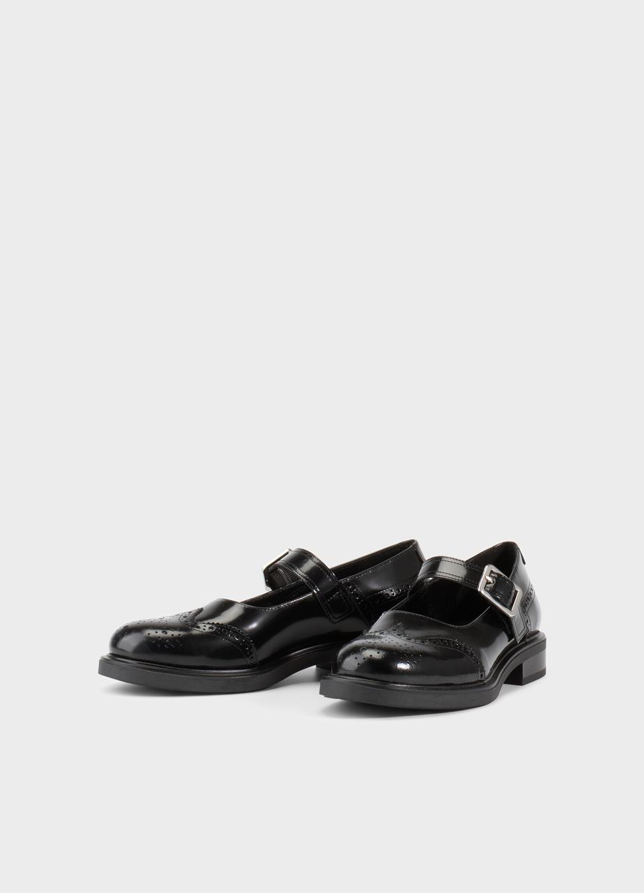 Freya shoes Black polished leather