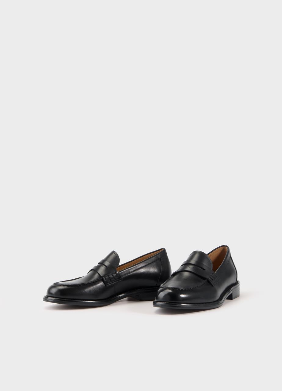 Linn loafers Black, Leather