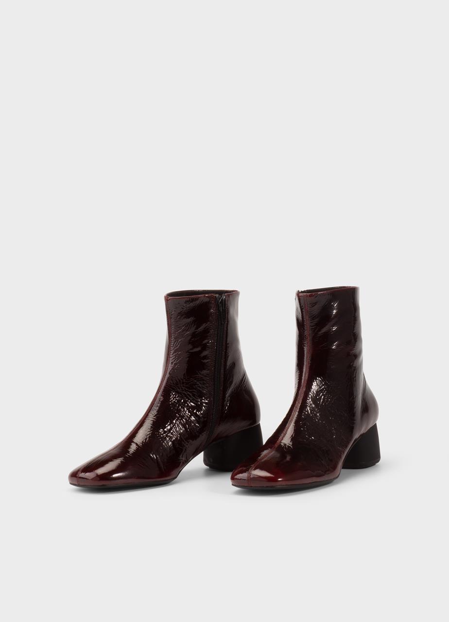 Livia boots DARK RED PATENT LEATHER