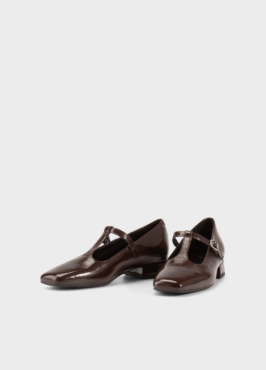 Debbi pumps DARK BROWN PATENT LEATHER