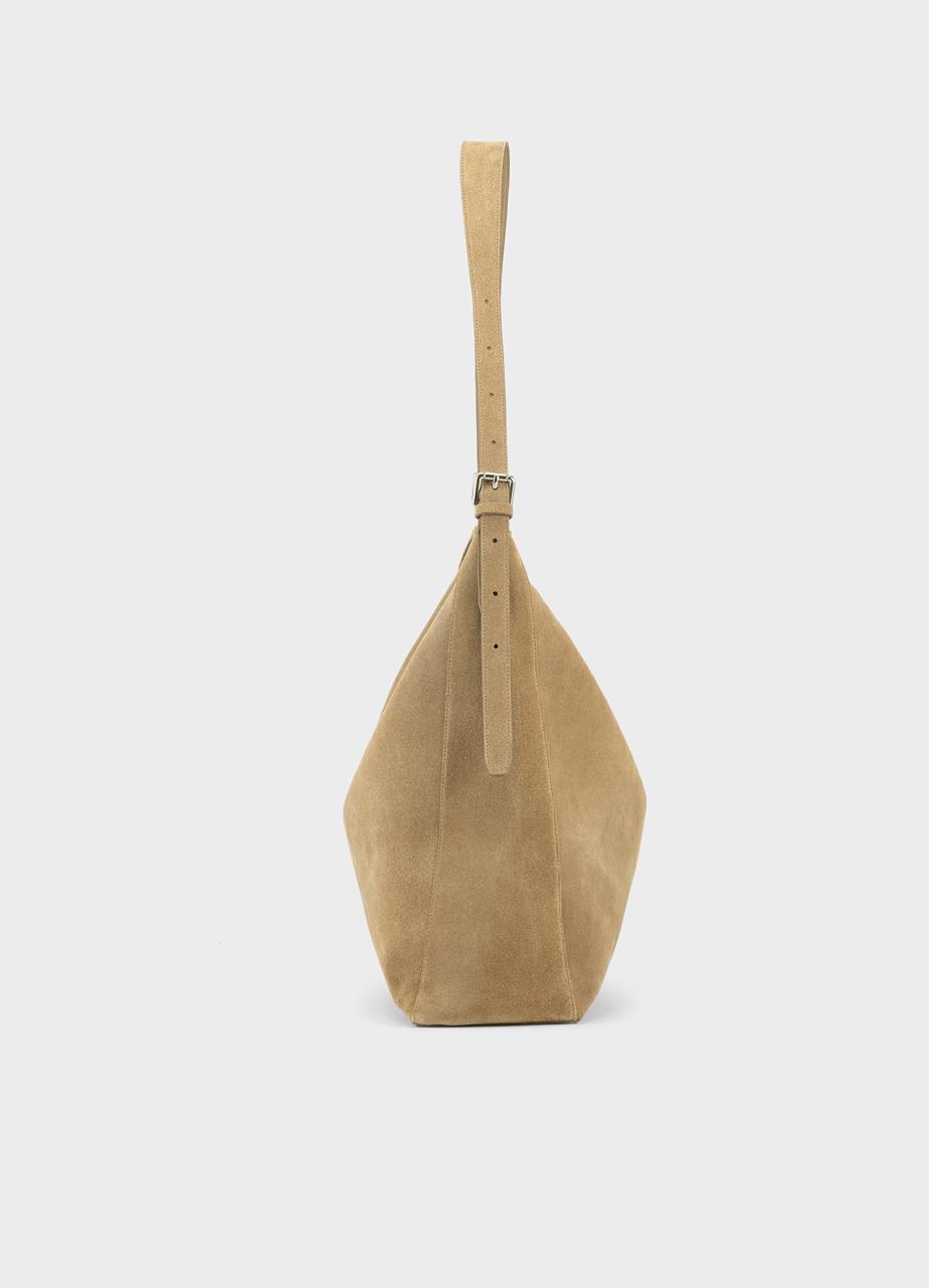 Hilo bag Beige, Suede