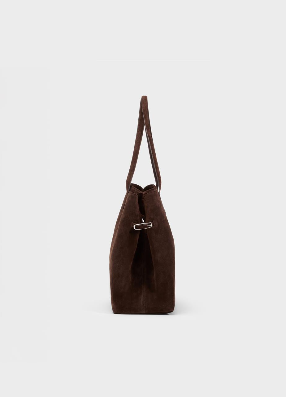 Cannes bag Dark Brown suede