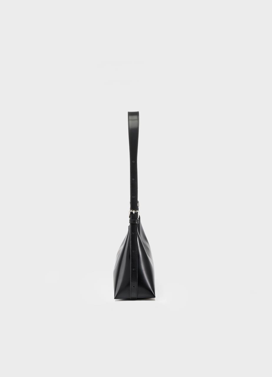 Bari mini bag BLACK POLISHED LEATHER