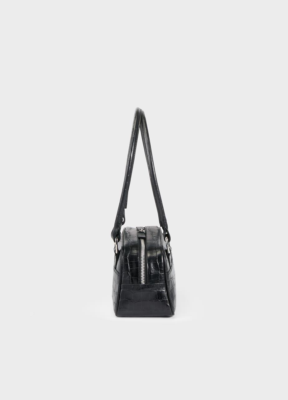 Nomi mini bag Black embossed leather