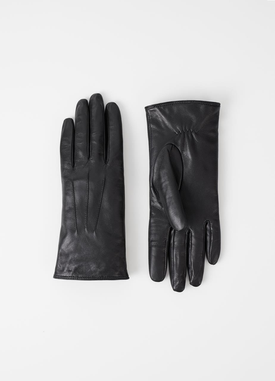 Classic glove w BLACK LEATHER