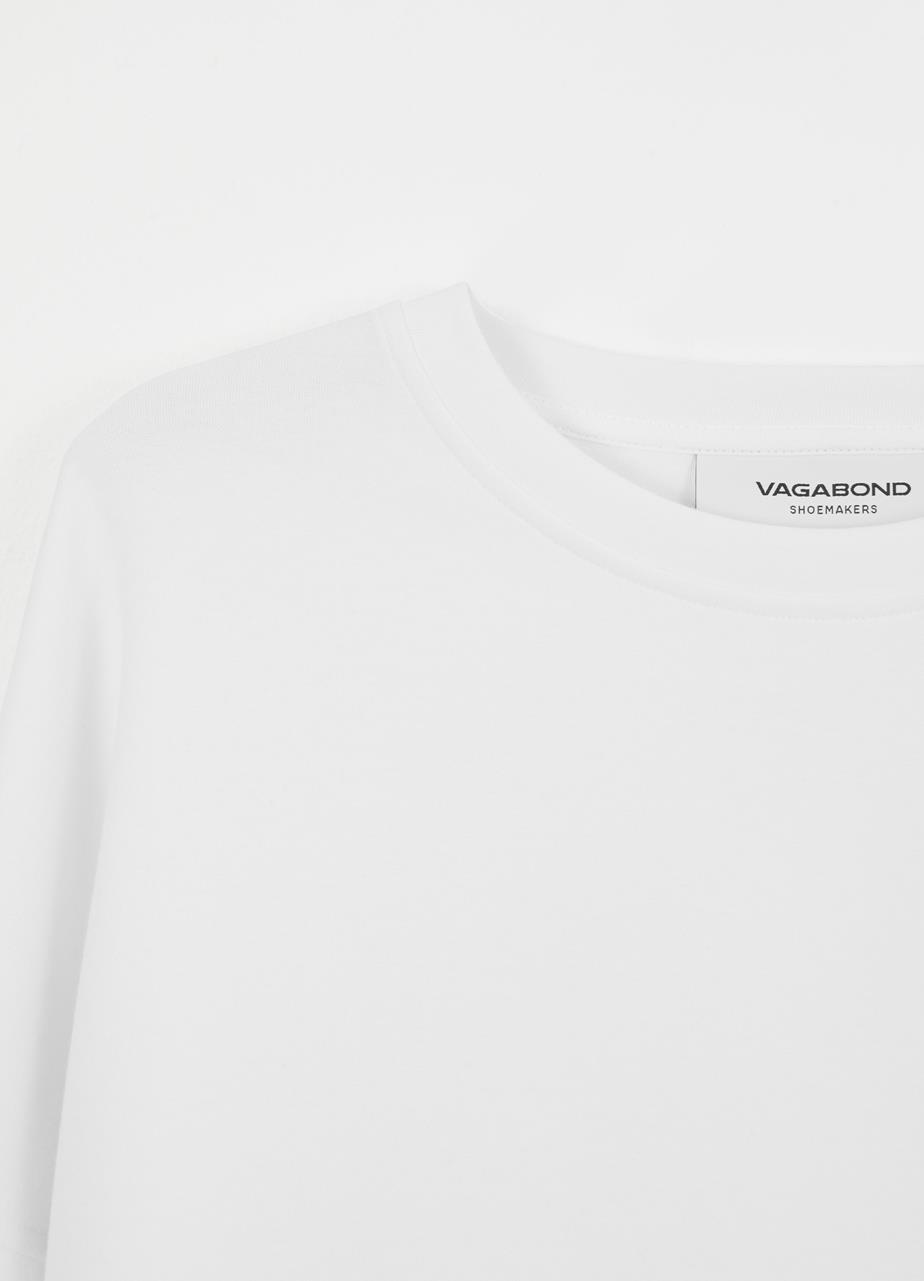 Boxy t-shirt w WHITE TEXTILE
