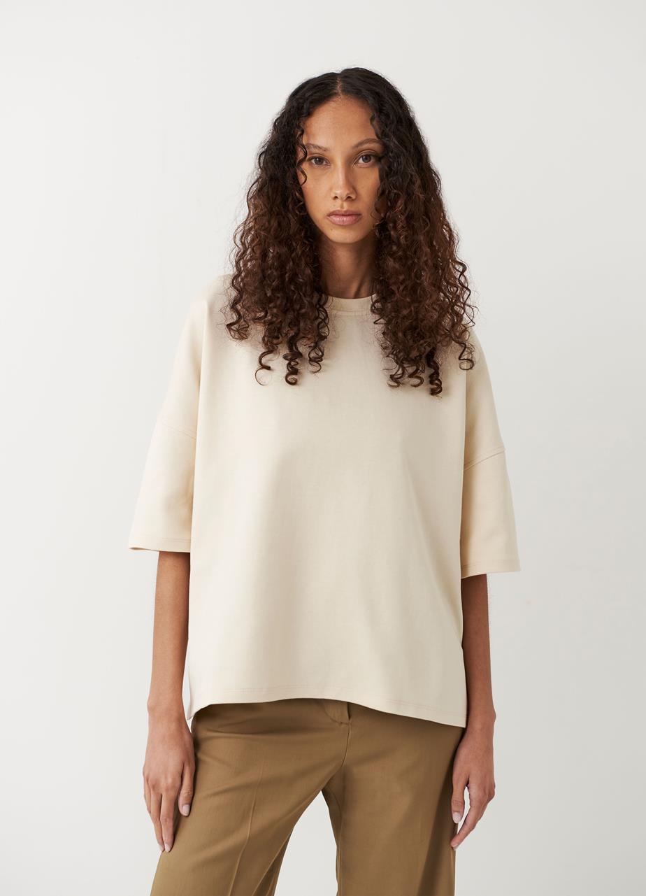 Boxy t-shirt w OFF-WHITE TEXTILE
