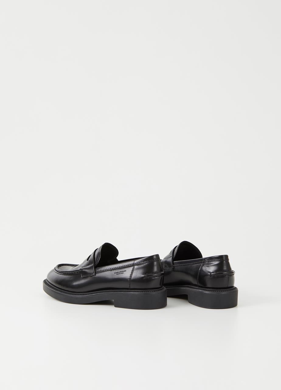 Alex w loafers Black polished leather