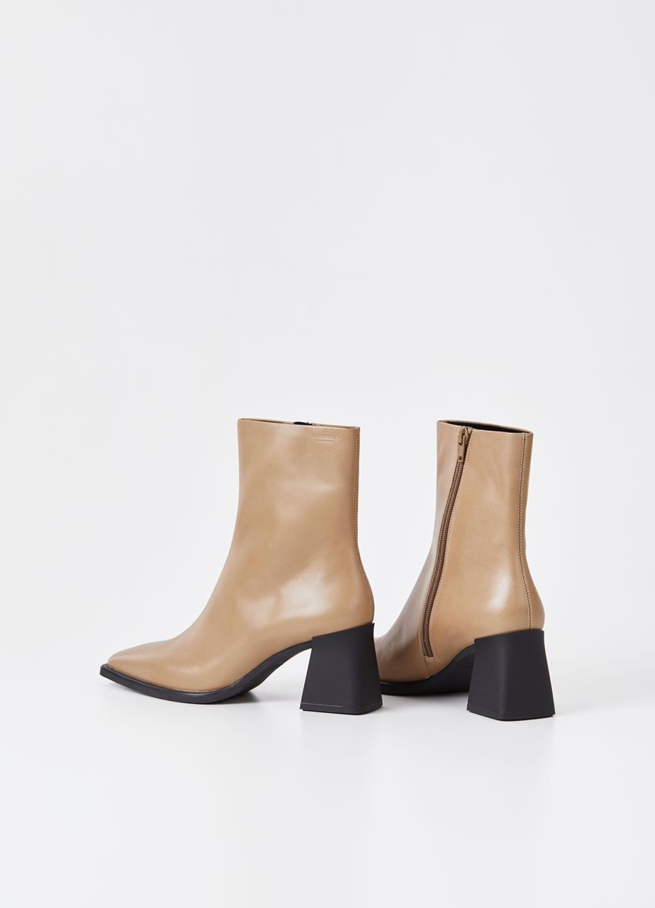 Hedda boots Beige leather