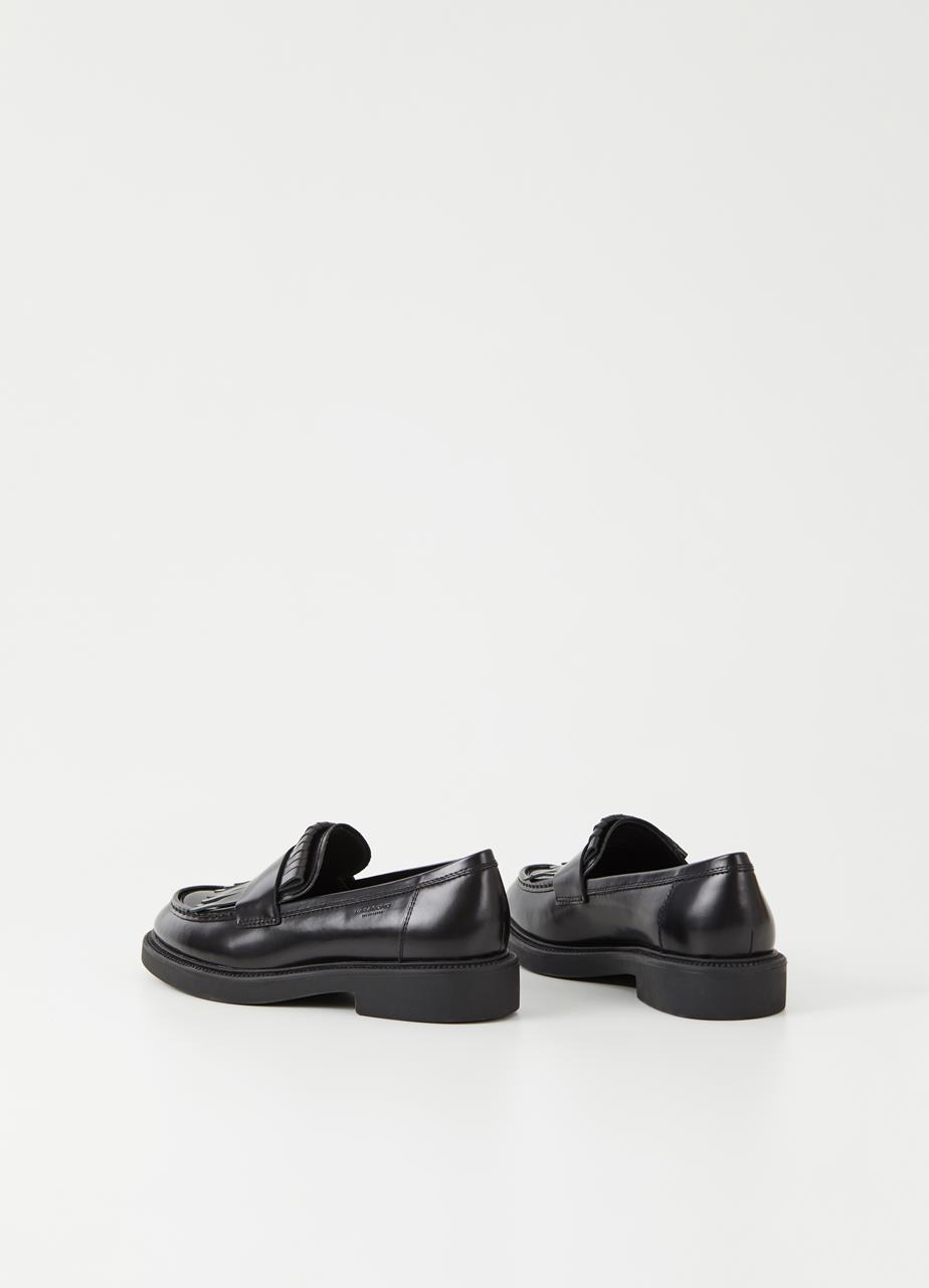 Alex w loafers Black polished leather