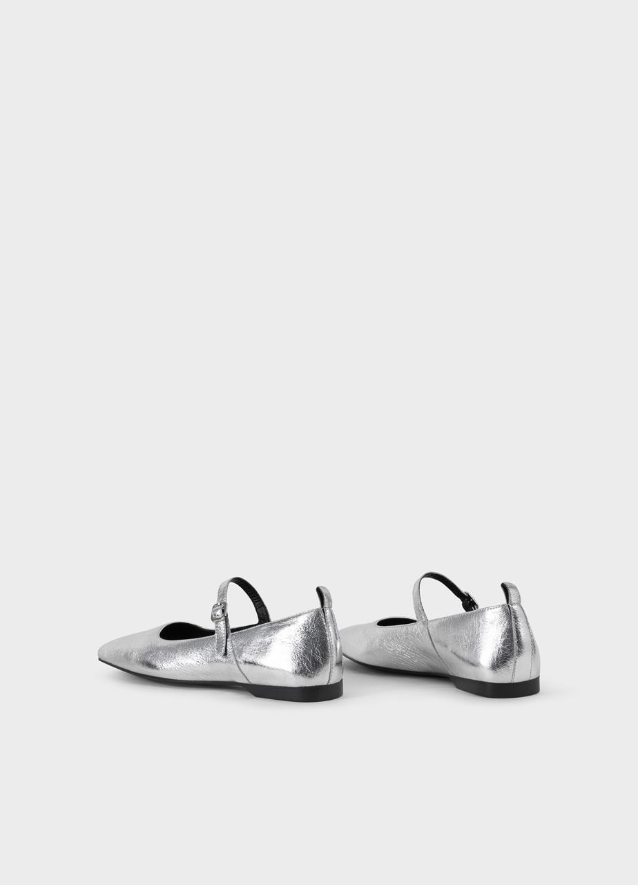 Delia ballet flats Silver metallic leather