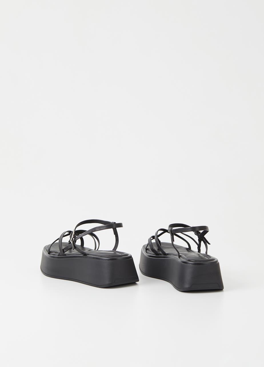Courtney sandals Black leather