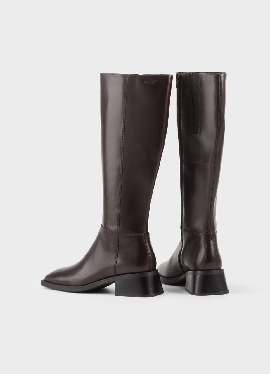 Blanca tall boots Dark Brown leather