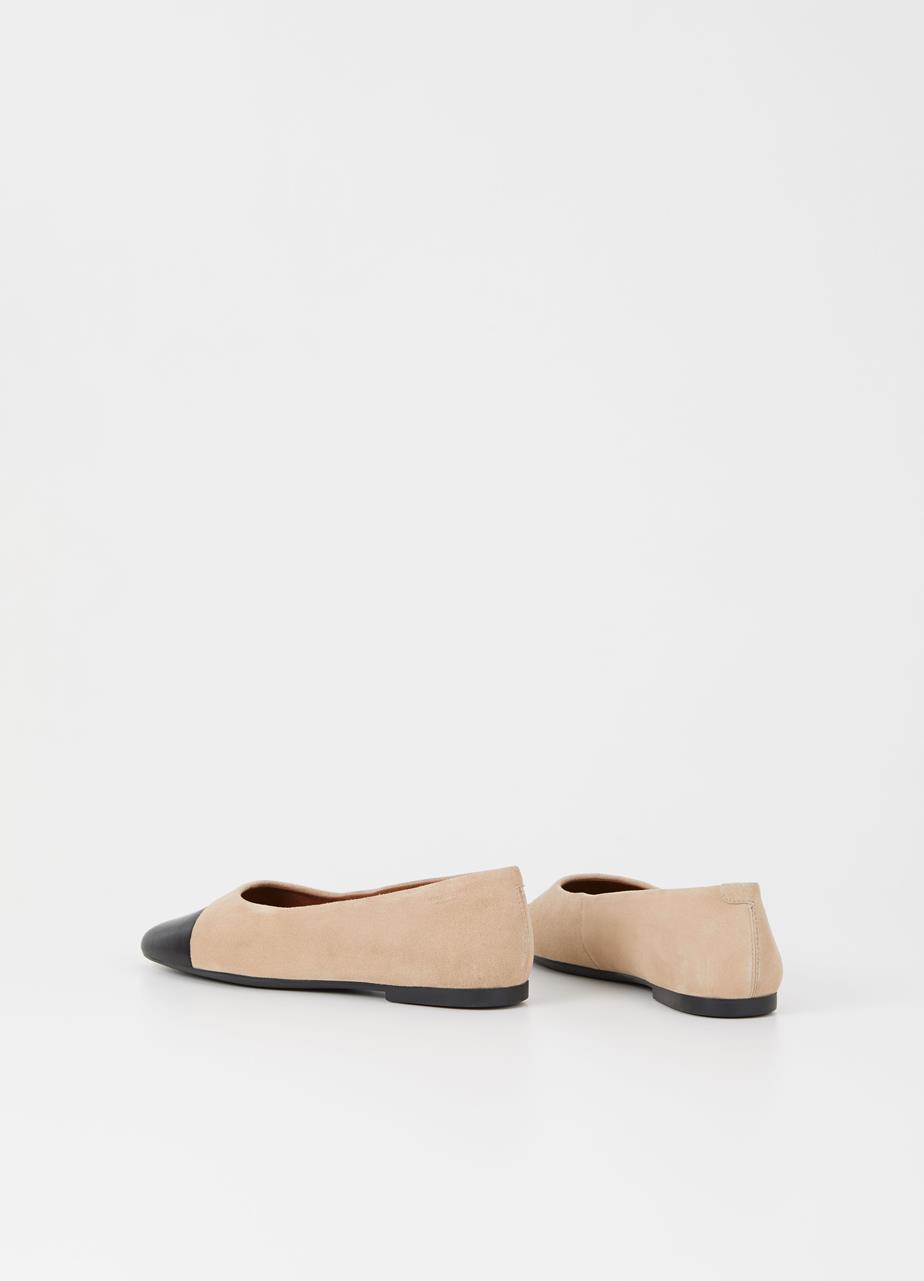 Jolin ballet flats Beige suede/leather