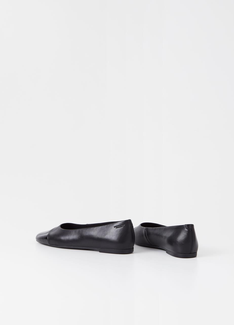 Jolin ballet flats Black leather/patent