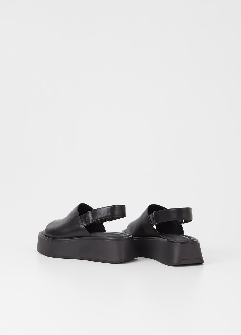 Courtney sandals Black leather