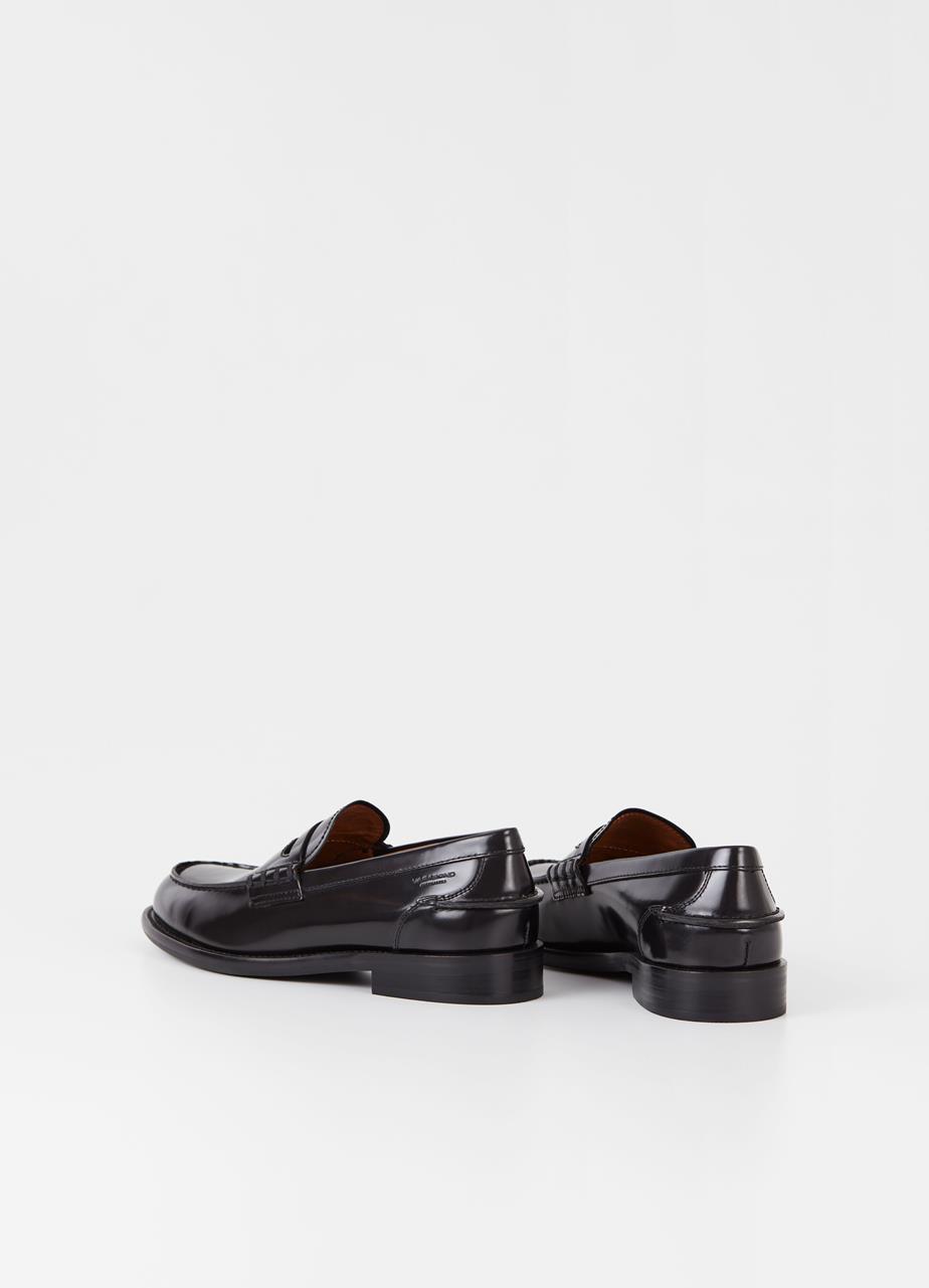 Steven loafers Black polished leather