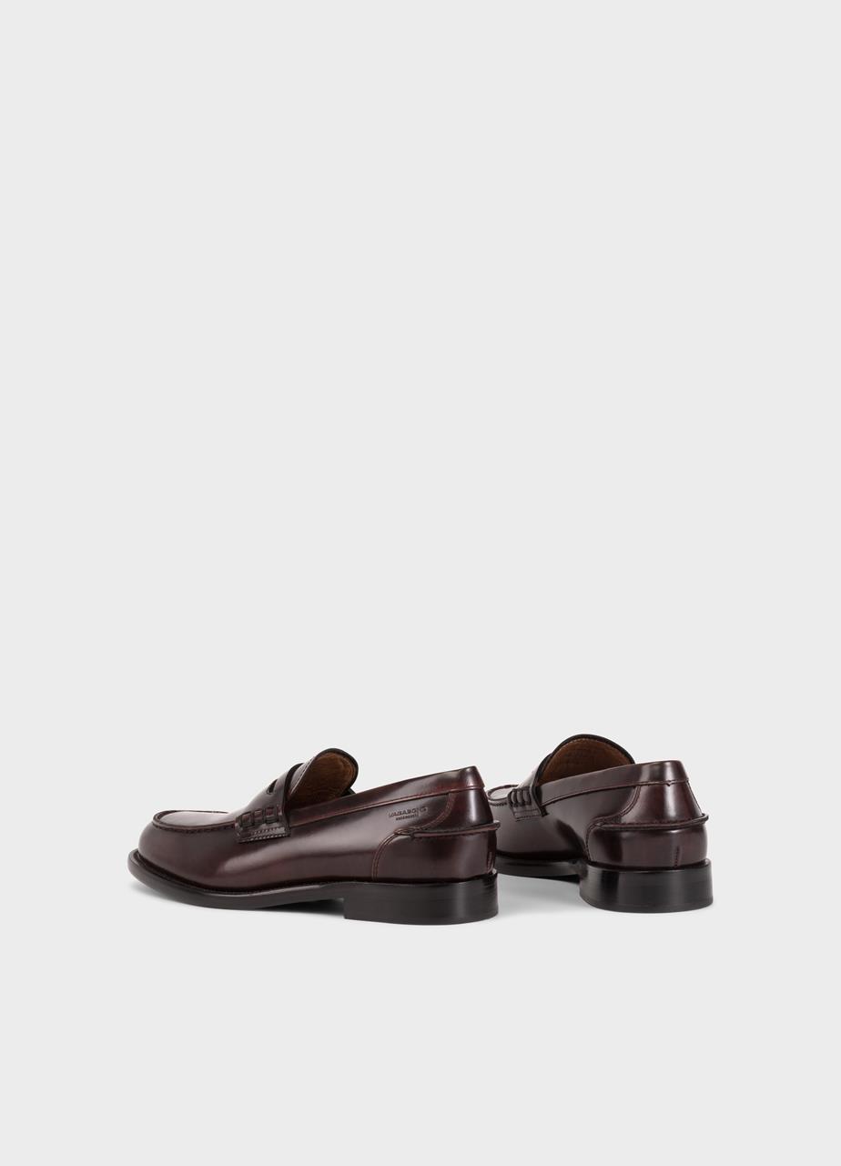 Steven loafers Dark Red polished leather