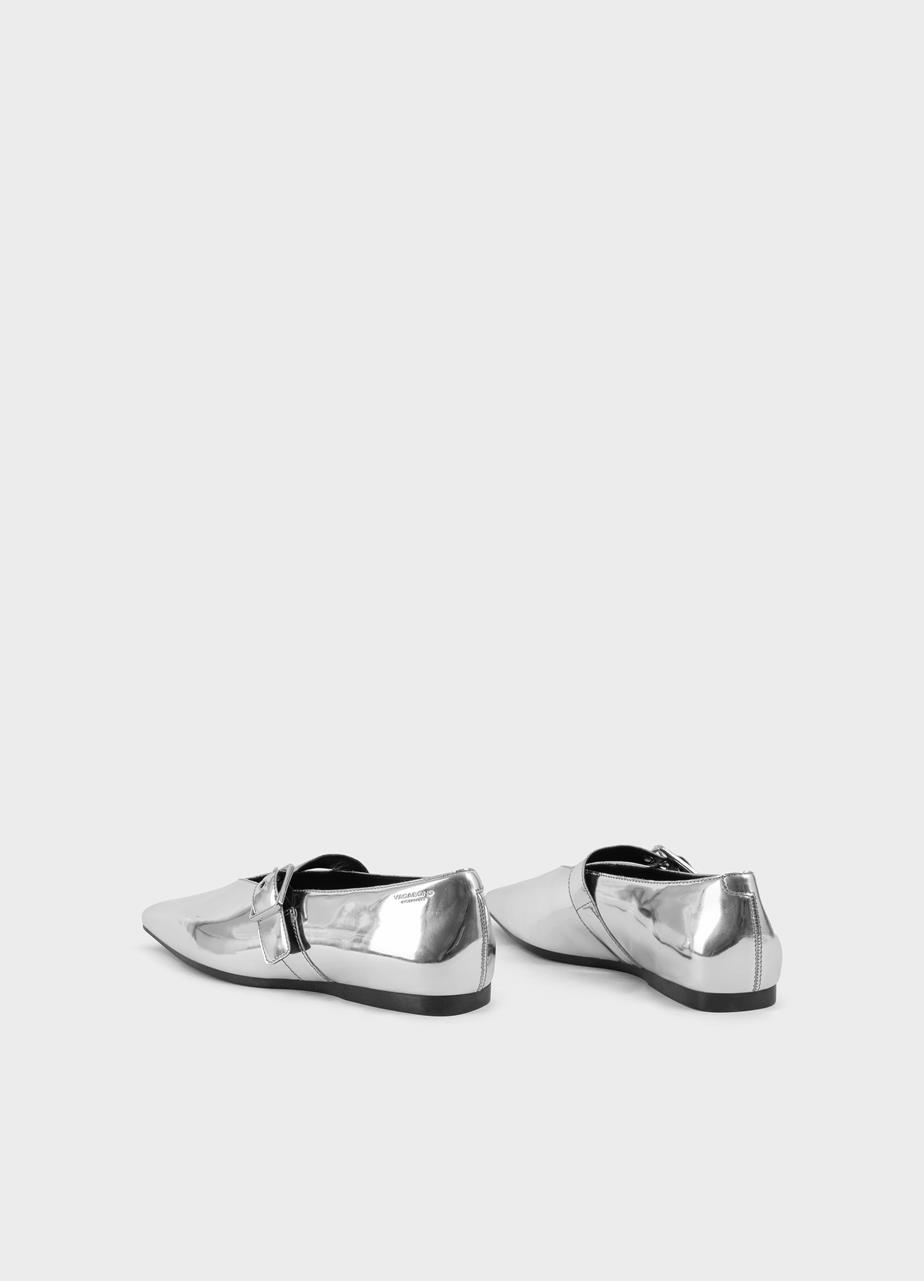 Wioletta shoes Silver metallic leather