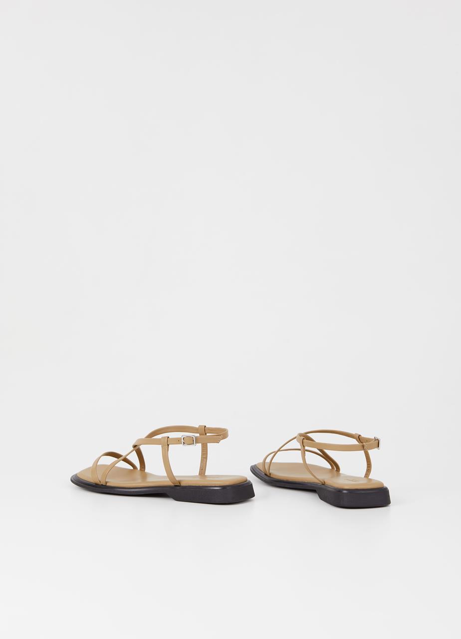 Izzy sandals Beige leather