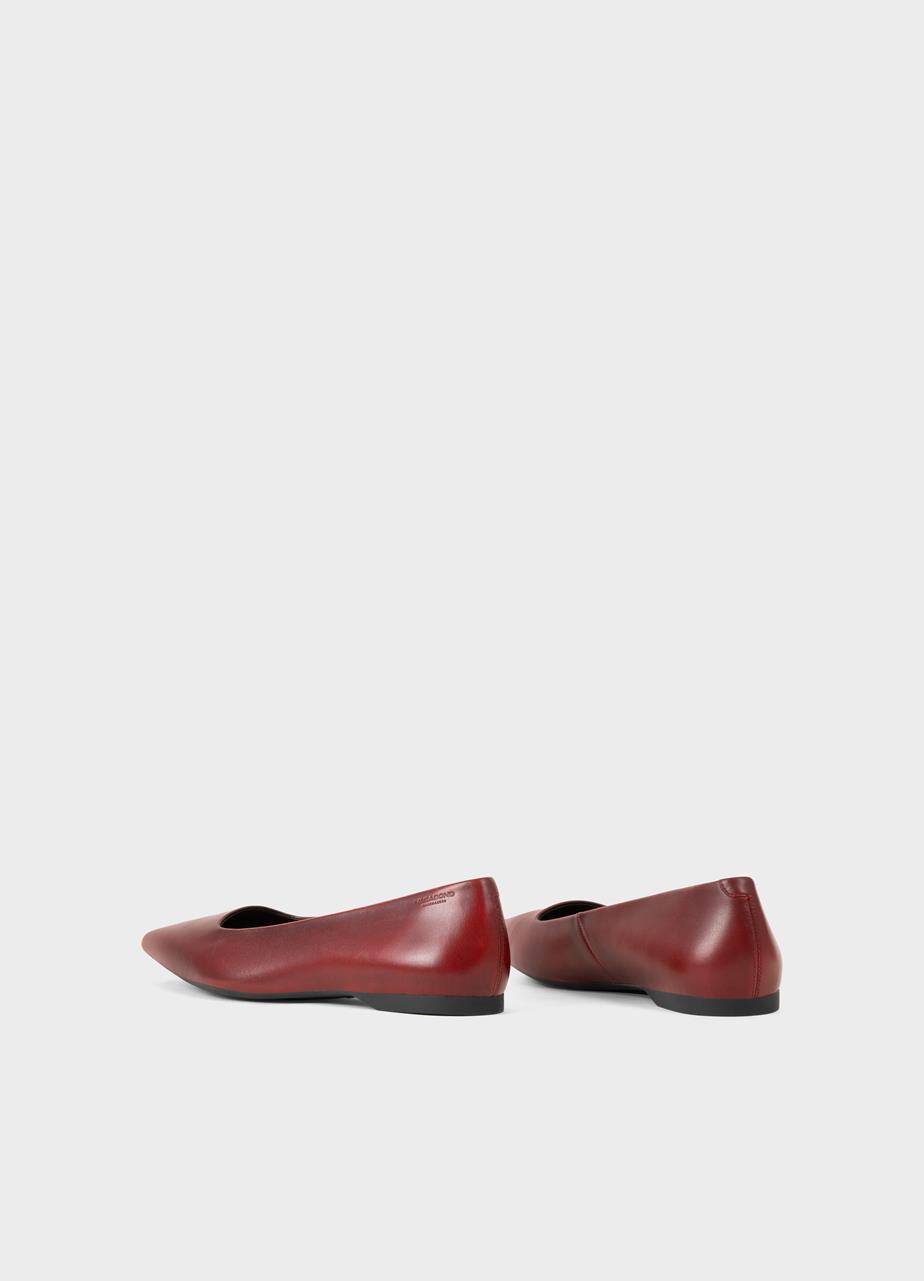 Hermine ballet flats Red brush-off leather